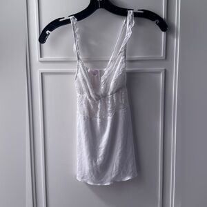 White pajama lace top